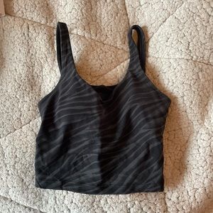 Lululemon Cropped Align Top Zebra Print